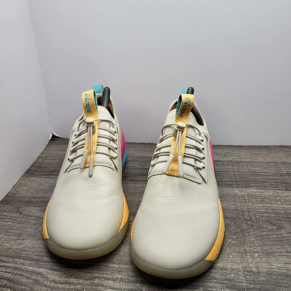 Clove Cream Pink Orange Solo Active Sneakers Women's Size 9 Nursing